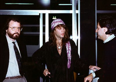 Danilo con John Bon Jovi e Bruno Tibaldi